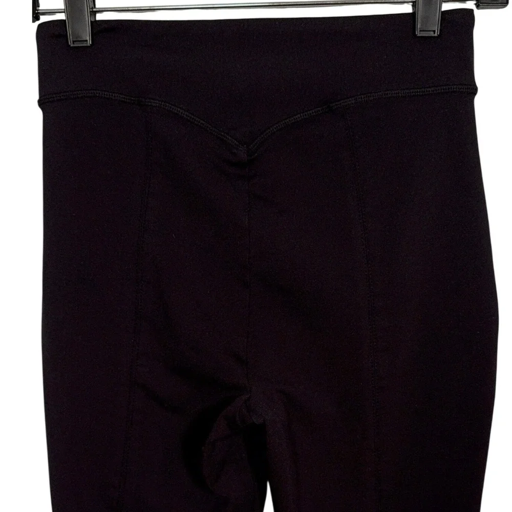 ALO YOGA Women's Airbrush High-Waist Kick-Back Legging, Black, Size Small